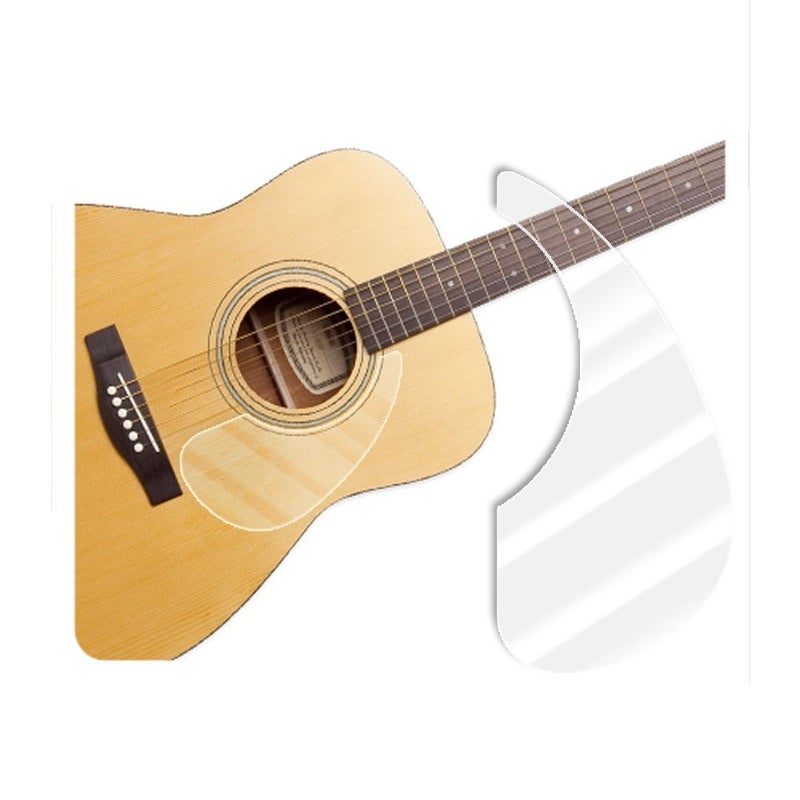 Healing shield Premium Acoustic Guitar Pickguard Pick Guard, Transparent Self-Adhesive, Scratch Resistant Protection Coating, Anti-Dust, Anti-Fingerprint, Made in South Korea, Clear Glossy, Basic Type - Image 1